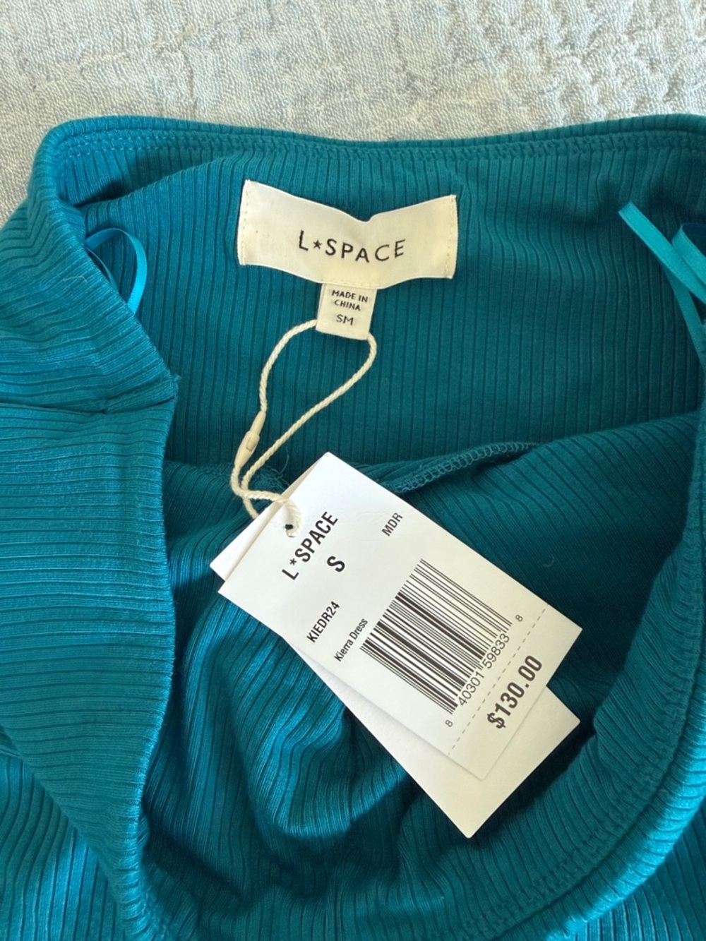 L*space “Kierra” Strapless Cutout Midi Dress - Color- Mediterranean. NWT - Picture 4 of 9